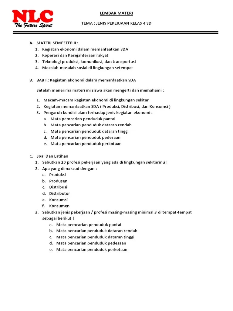Lembar Materi Kelas 4 Ips-Pkn | PDF