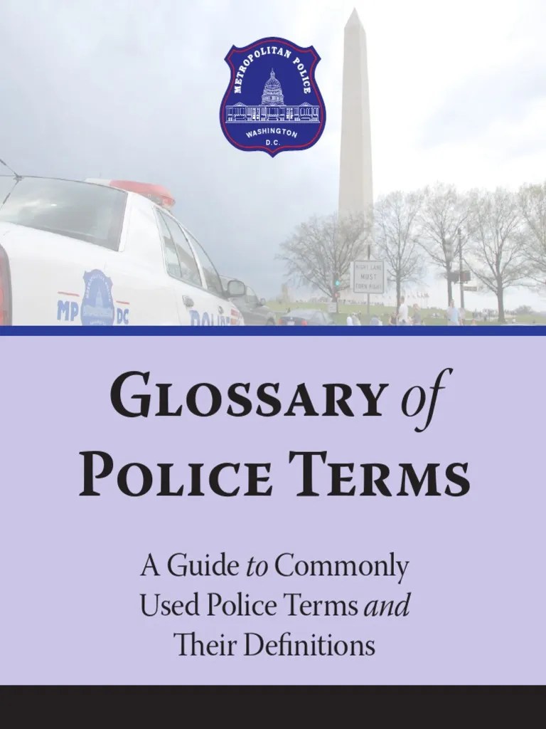 Glossary of Police Terms 2013 Murder Common Law