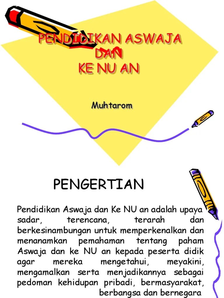 Pembelajaran Ke Nu an Dan Aswaja