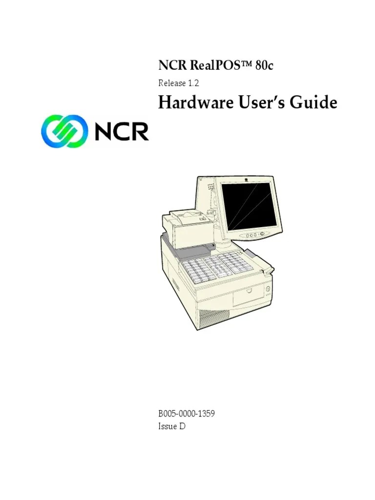 7456 RealPOS80c Hardware Users Guide PDF Computer Keyboard Usb