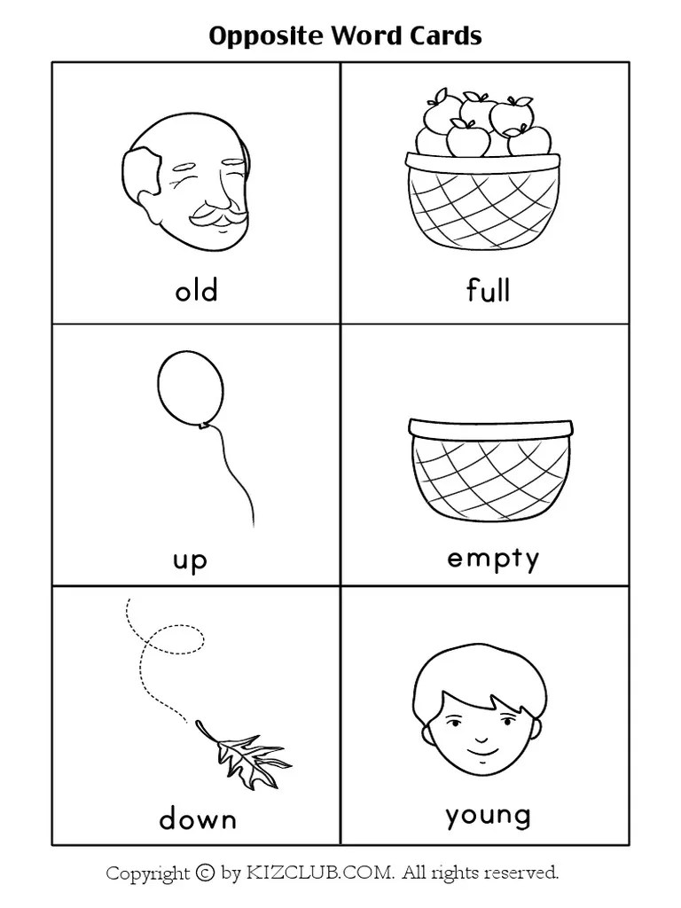 Opposite Word Cards1 PDF