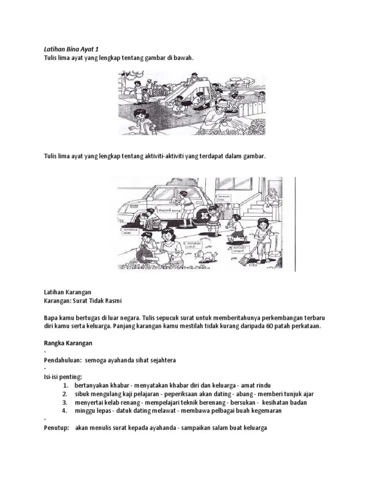Latihan Bina Ayat 1
