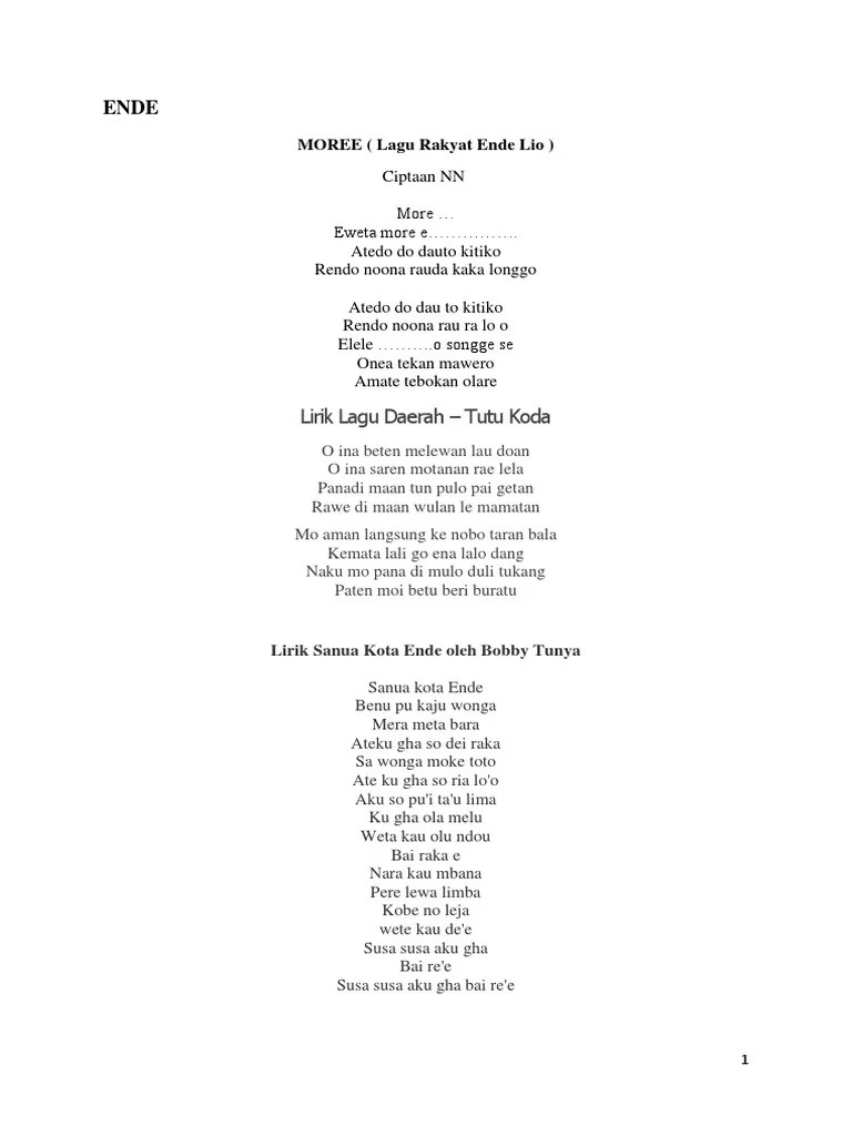 Lagu Daerahhh NUsa NIPA | PDF