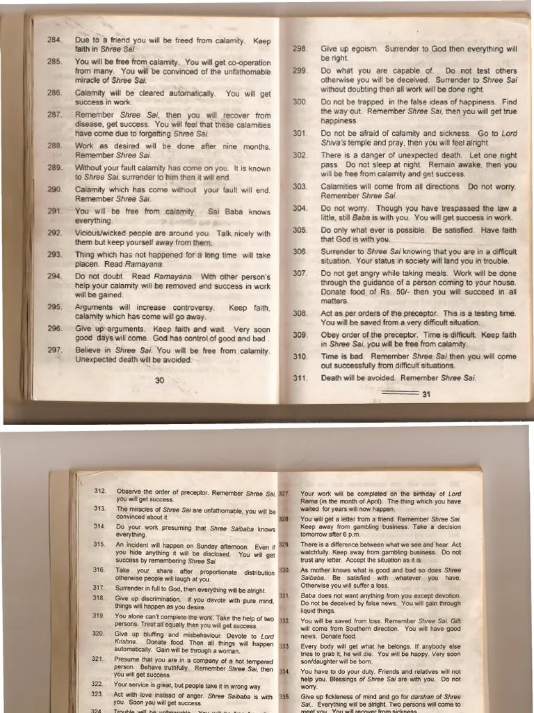 Page 31 of Answer From Sai Baba