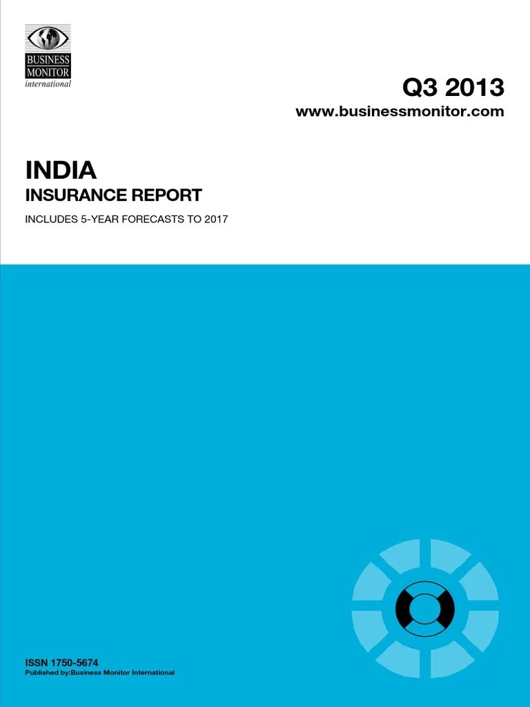 BMI India Insurance Report Q3 2013 Insurance Foreign Direct Investment