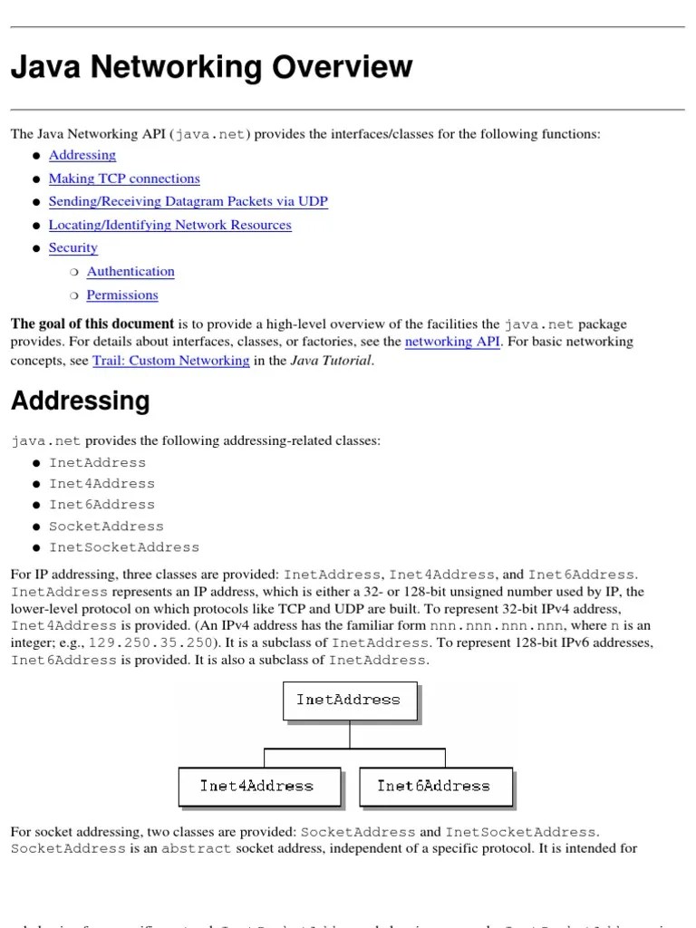 Java Networking PDF Network Socket Uniform Resource Identifier