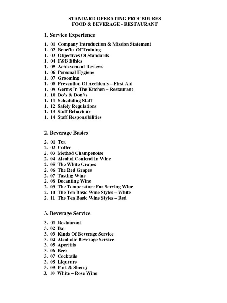 customer service procedures manual