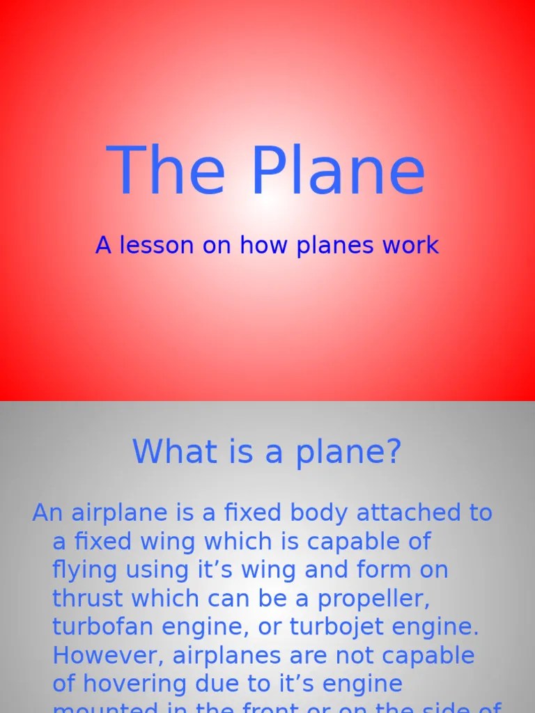 How Planes Work PDF