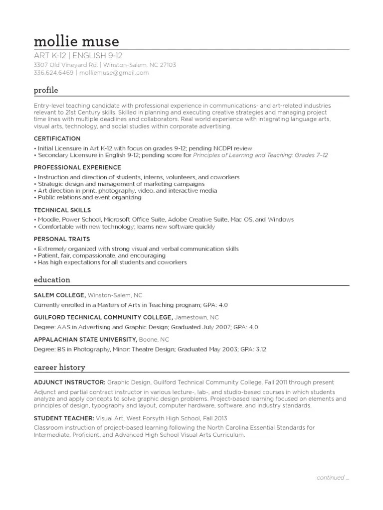 muse resume | Graphic Design | Design