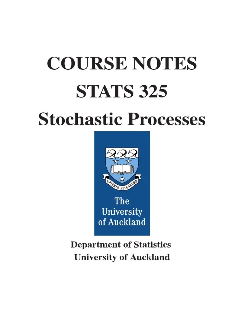 Stochastic Processes ActSci Stochastic Process