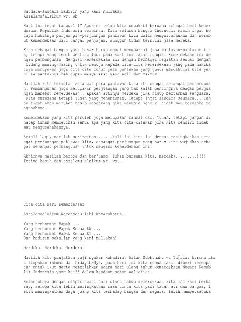 Contoh Pidato Rt – Pigura