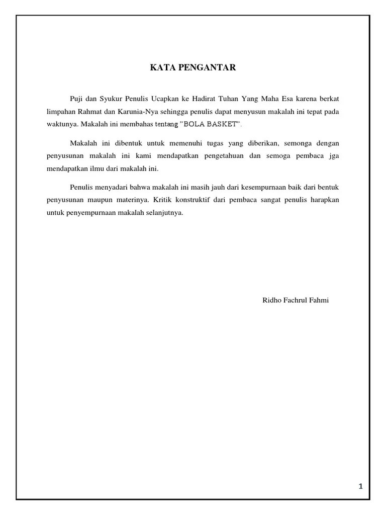 20 Contoh Makalah Penjas Bola Basket
