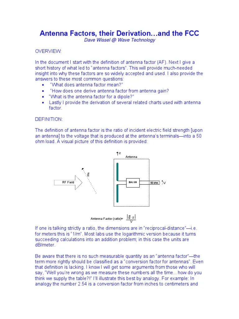 FCC Antenna Factors.pdf Antenna (Radio) Decibel