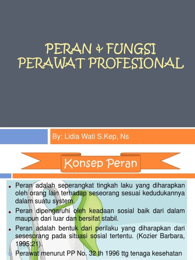 Peran Dan Fungsi Perawat Profesional PDF
