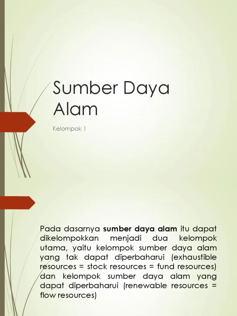 Sumber Daya Alam | PDF