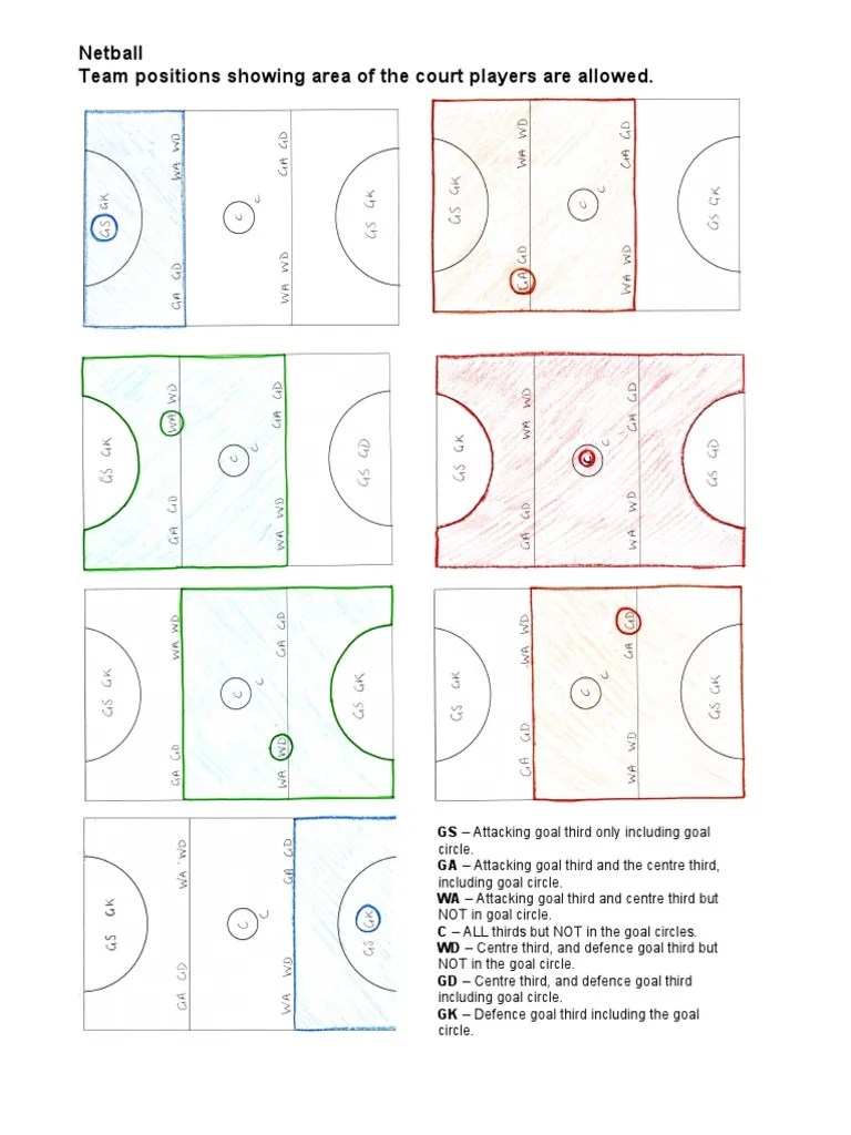 Netball Positions PDF