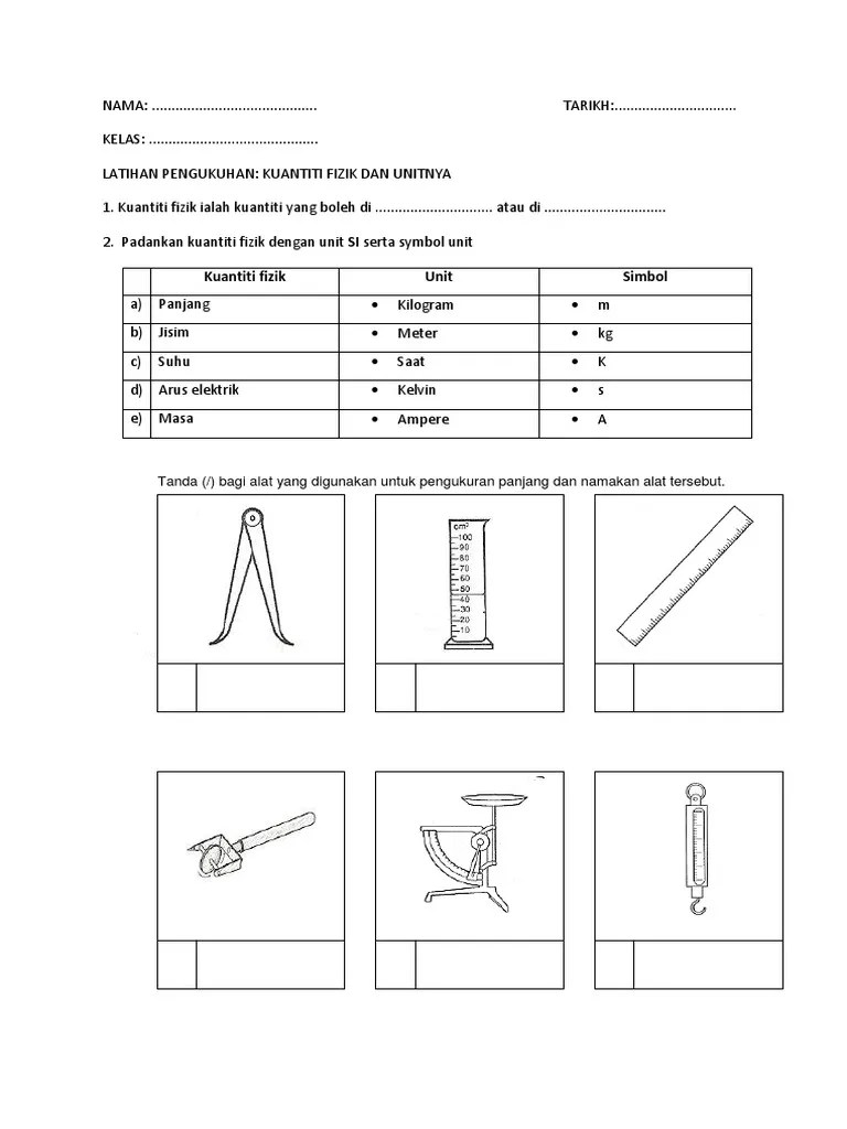 Latihan Kuantiti fizik