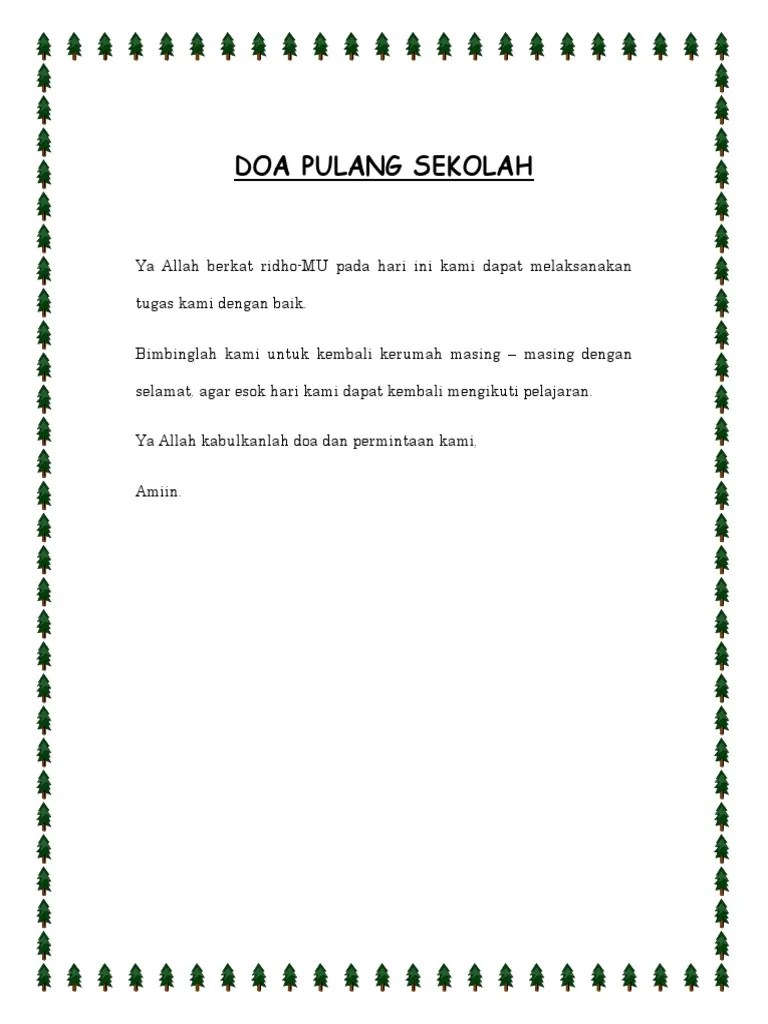 Doa Sebelum Dan Sesudah Belajar Di Sekolah Dalam Bahasa Inggris - Cara  Mengajarku