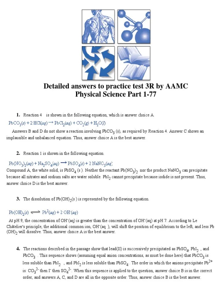 AAMC MCAT Test 3R A Chemical Polarity Molecular Orbital