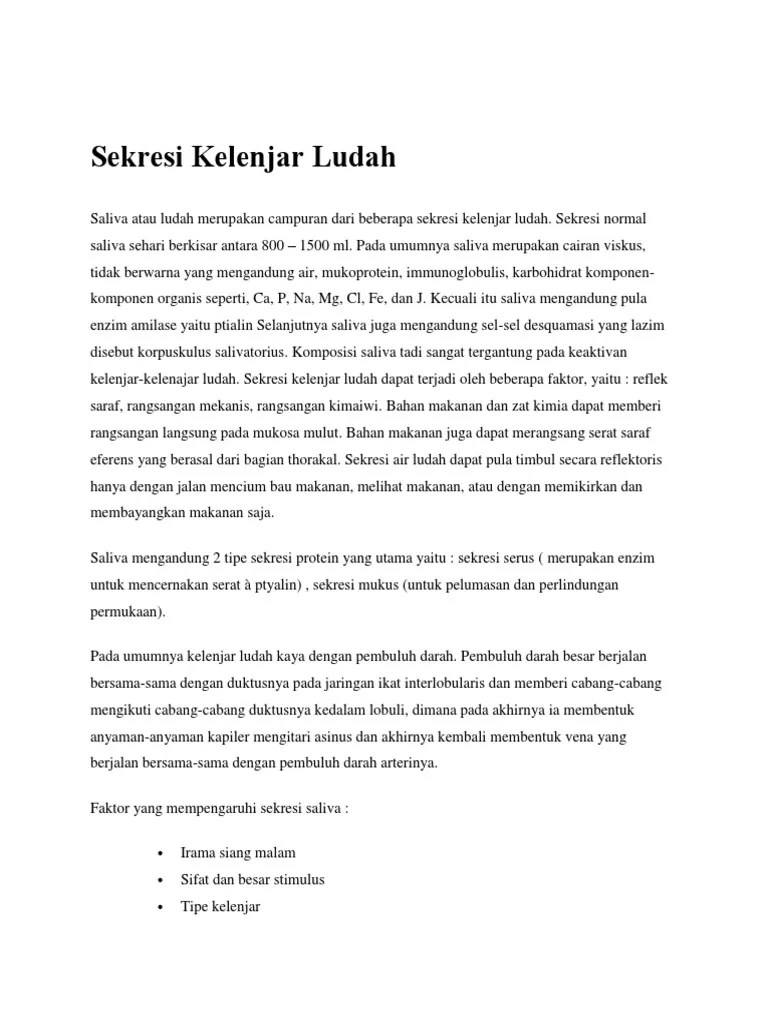 Materi Saliva | PDF
