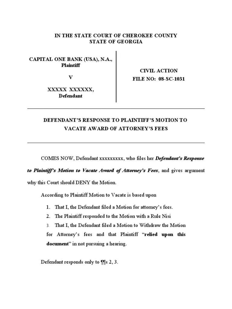 Reply Brief to Objection to Attorneys Fees Vexatious Litigation