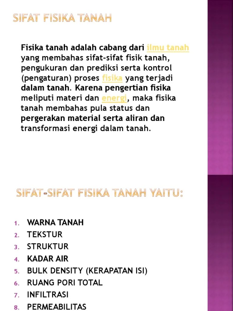 Sifat Fisika Tanah | PDF