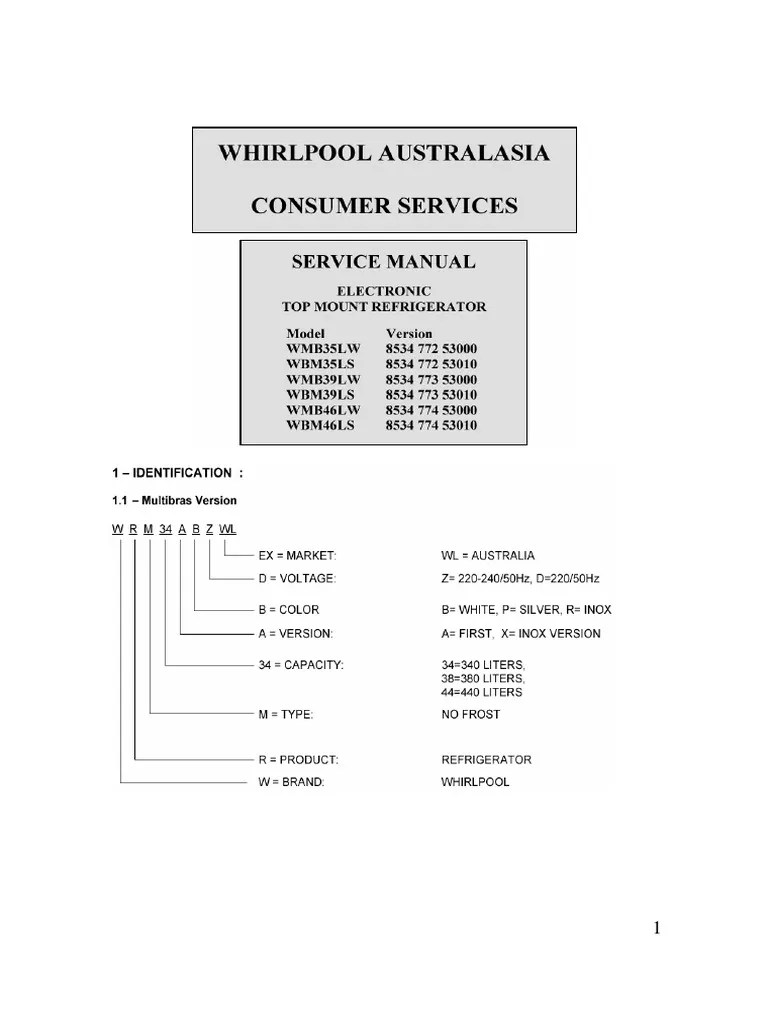Manual Refrigerador Whirpool | PDF | Diodo emisor de luz | Refrigerador