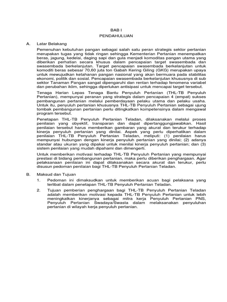 Pedoman Penilaian THLTB TELADAN | PDF