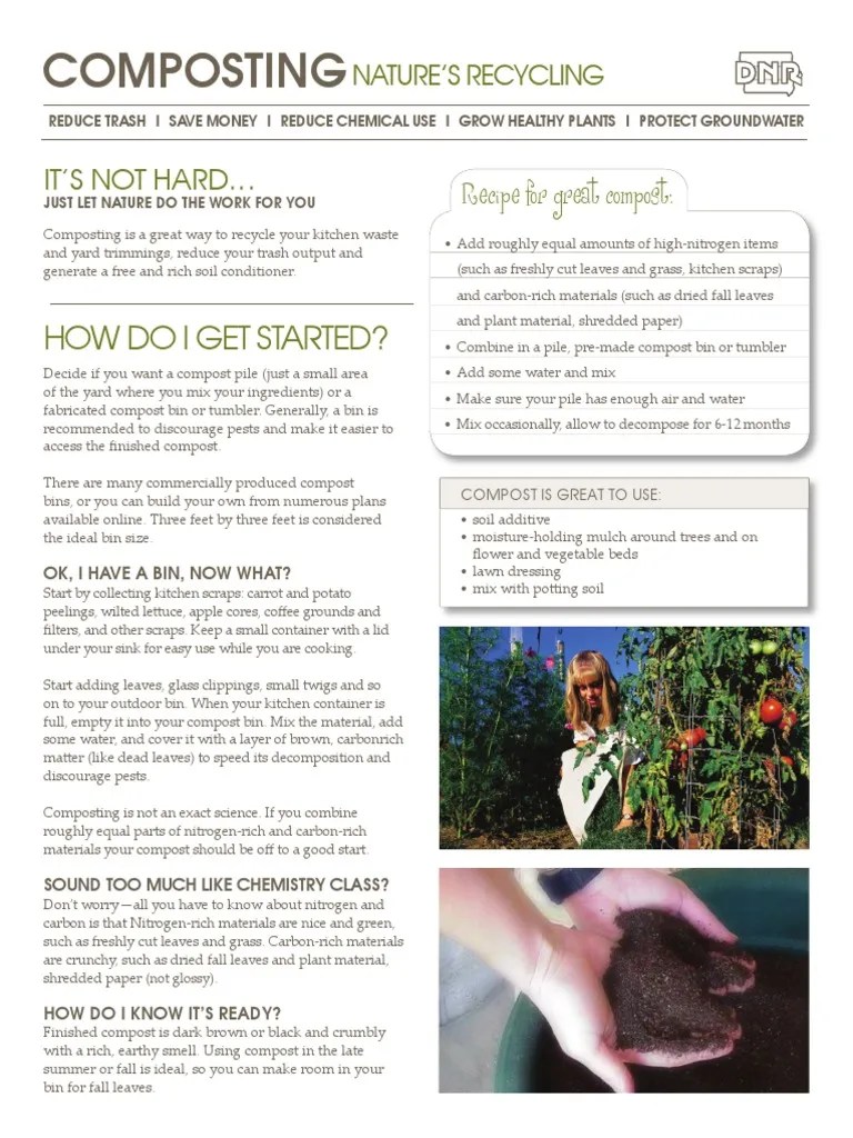 Composting Fact Sheet PDF Compost