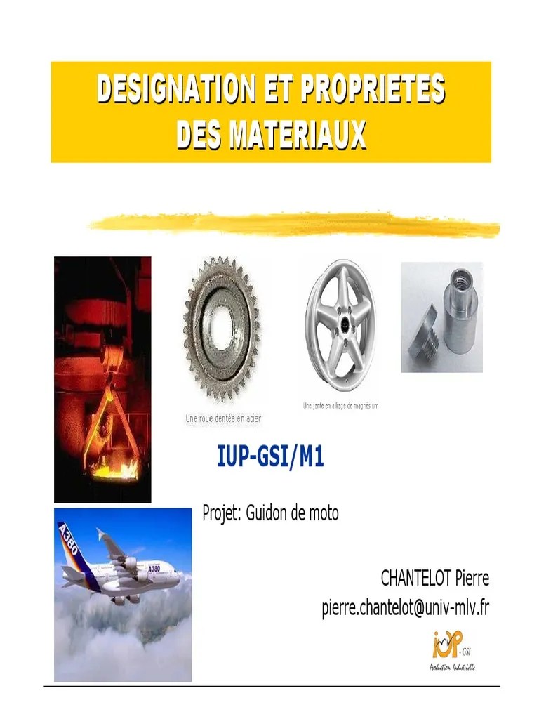 M1CSC5Désignation des matériaux