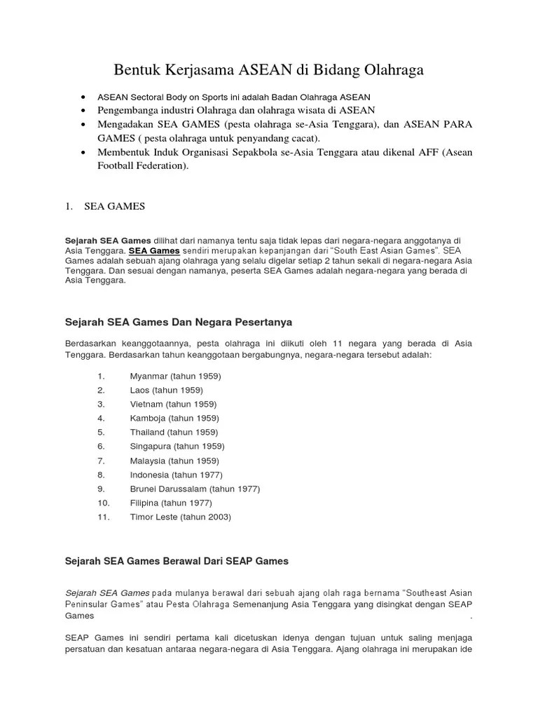 Apa Tujuan Kerja Sama Asean Dalam Bidang Sosial Budaya