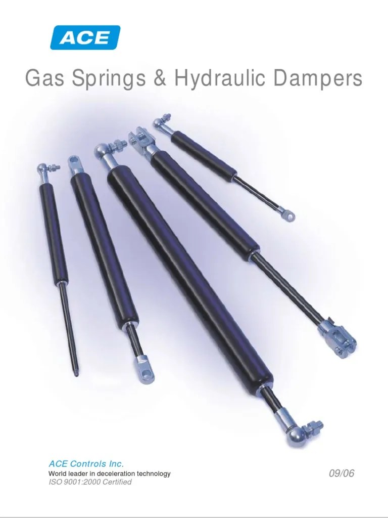 ACE Gas Spring Mechanical Engineering Manufactured Goods