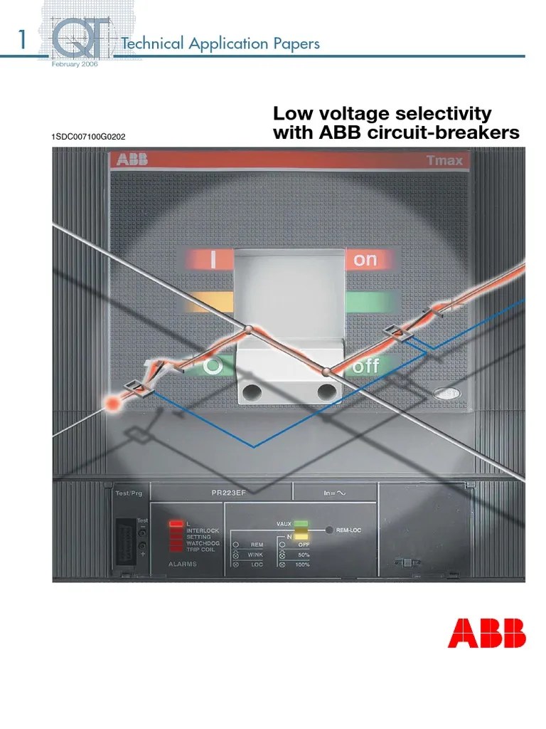 Low voltage selectivity with ABB circuitbreakers Technical