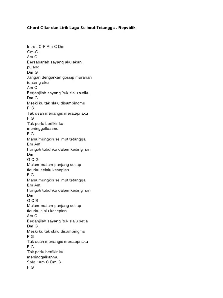 Lirik Lagu Selimut Putih