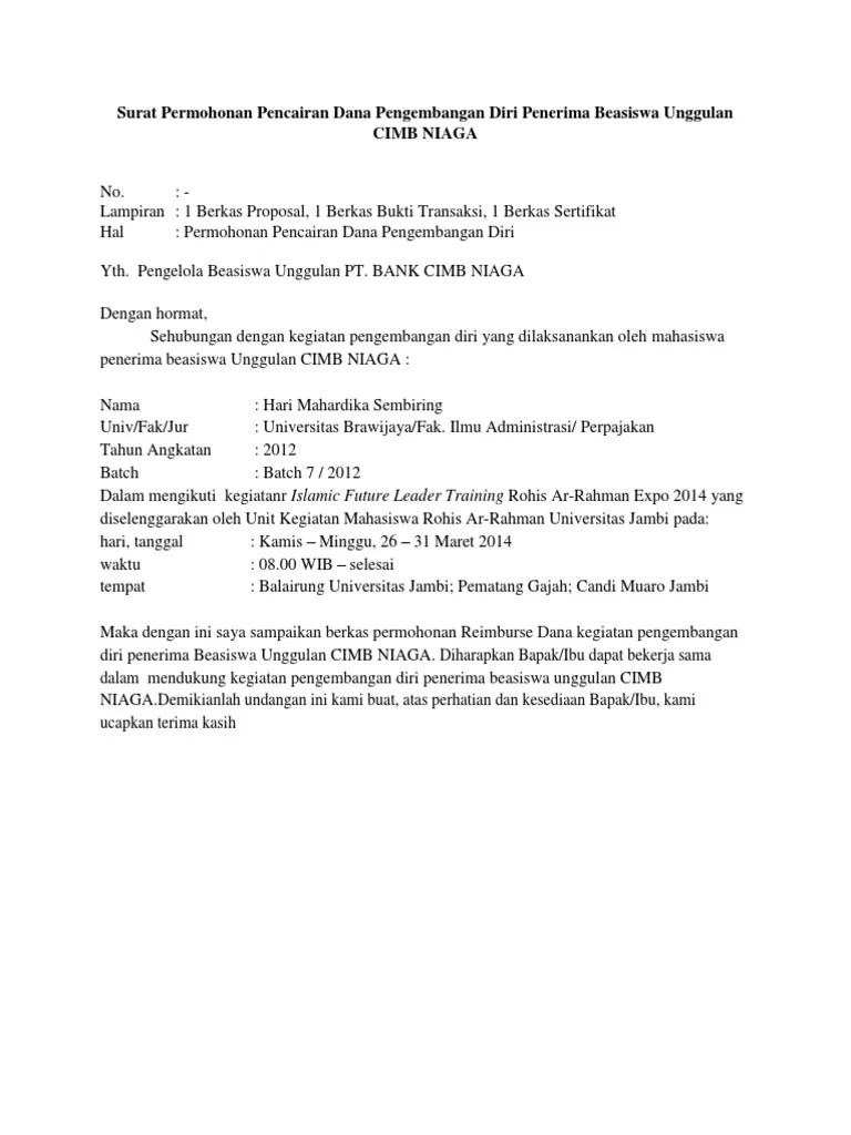 Contoh Surat Pernyataan Beasiswa Unggulan Download Kumpulan Gambar