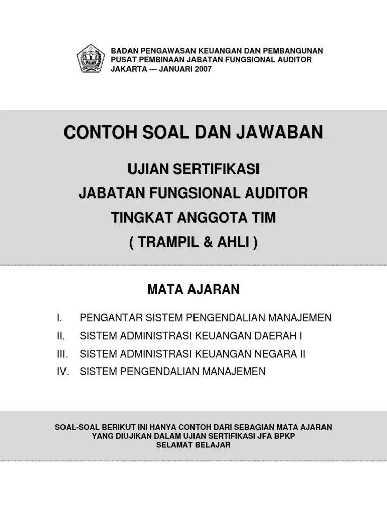 Contoh Soal Tes Kompetensi Bidang Analis Sistem Komputer