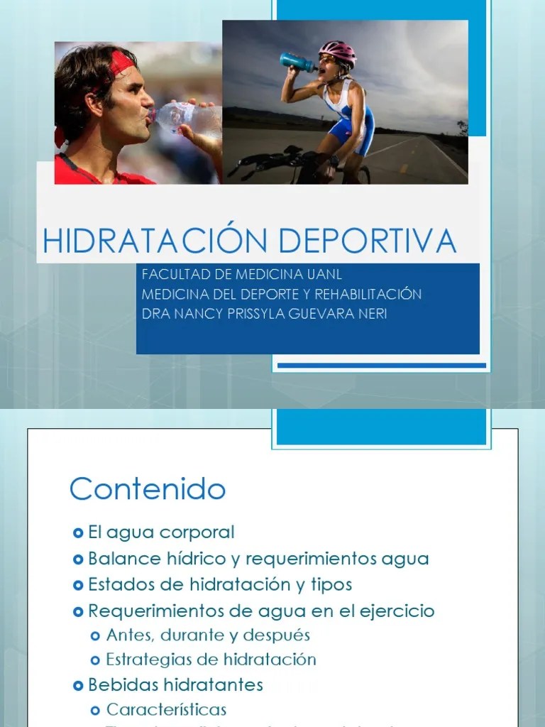 HIDRATACIÓN EN EL DEPORTE Sodio Ejercicio físico