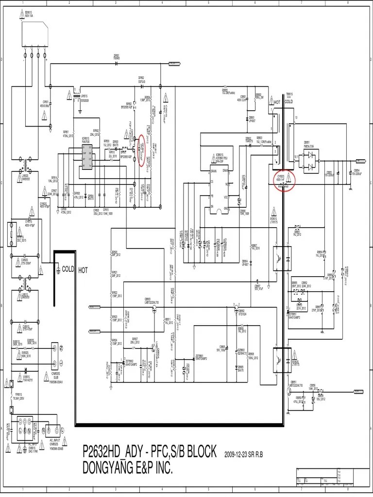 Samsung BN44 00338B Diagrama de Fuente de Alimentacion TV LCD