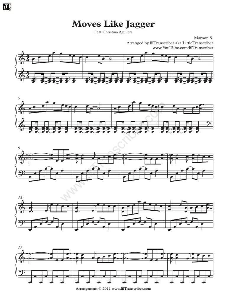 Maroon 5 moves like Jagger's piano notes.