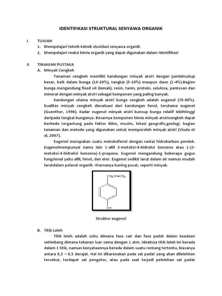 Identifikasi Struktural Senyawa Organik