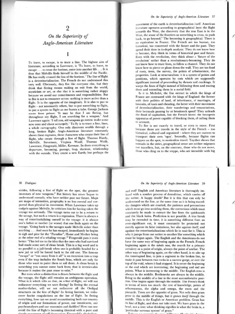 On the Superiority of AngloAmerican Literature (1)