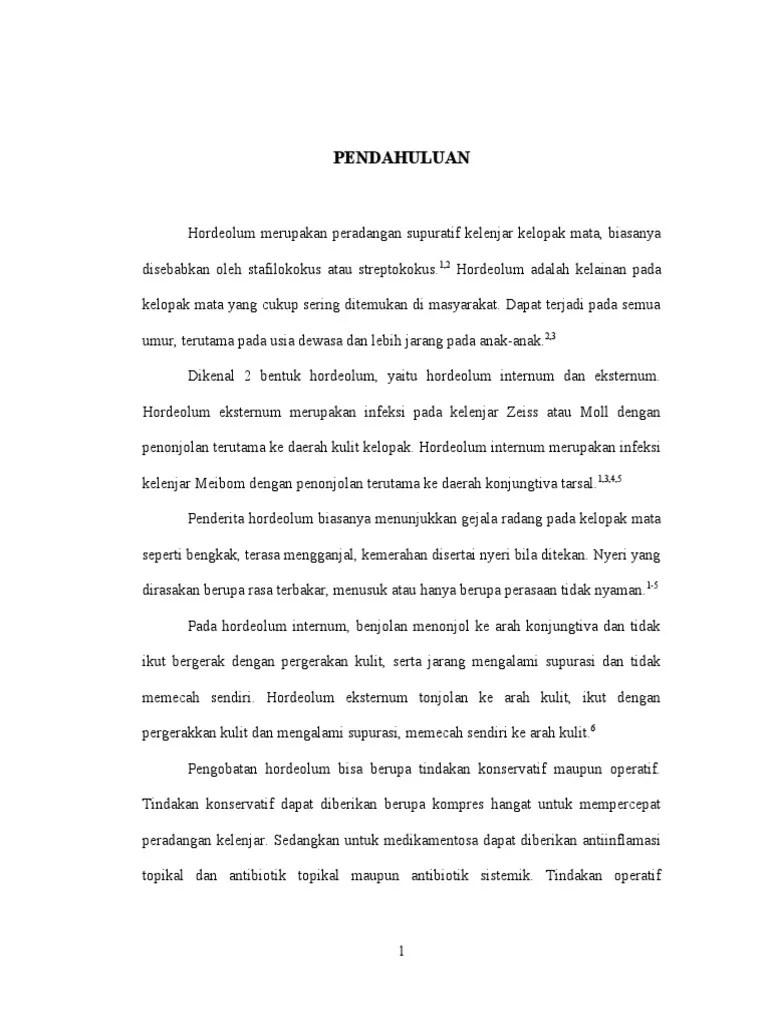 Lapkas Hordeolum | PDF