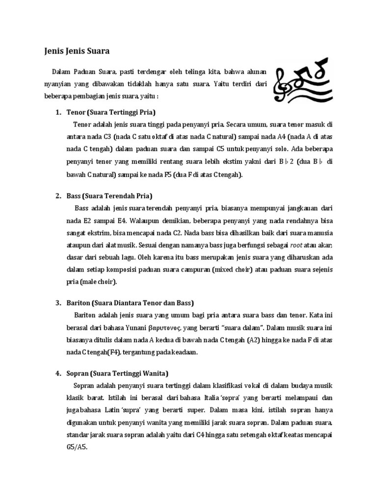 Jenis Jenis Suara | PDF