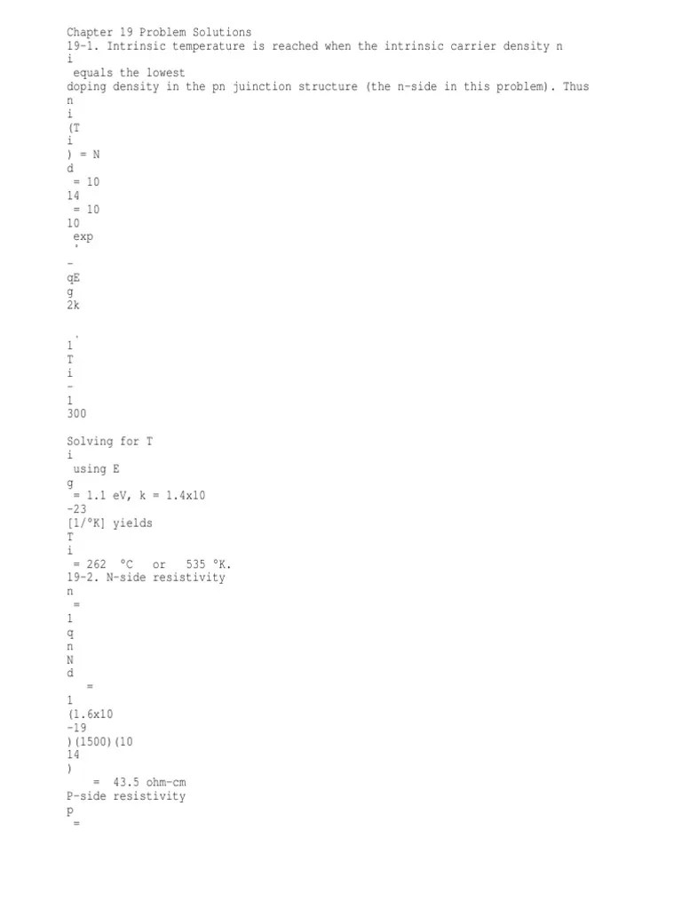 Power Electronics Mohan 2nd Edition Solution PDF Bipolar Junction