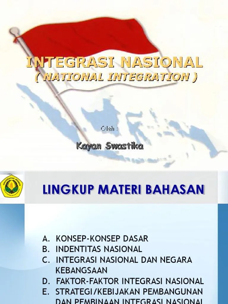 INTEGRASI NASIONAL