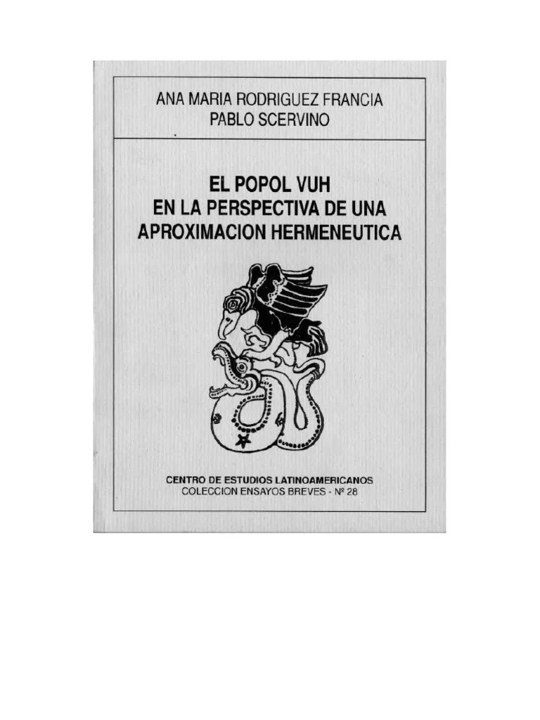 El Popol Vuh en La Perspectiva de Una Aproximacion
