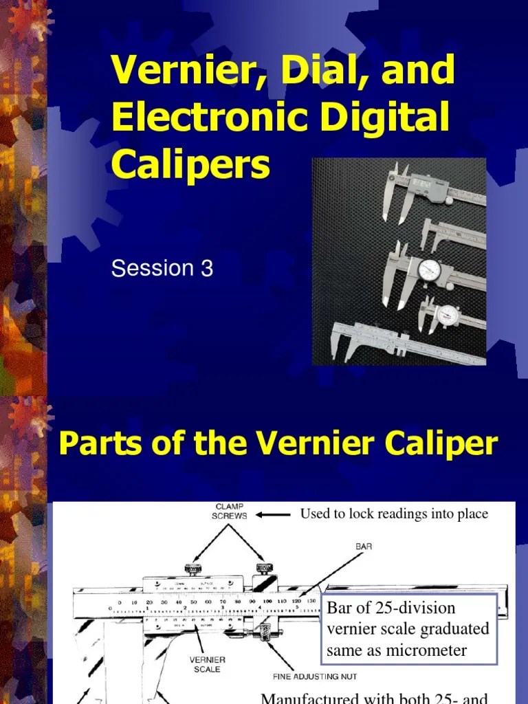 Vernier Calipers PDF Equipment Scientific Observation