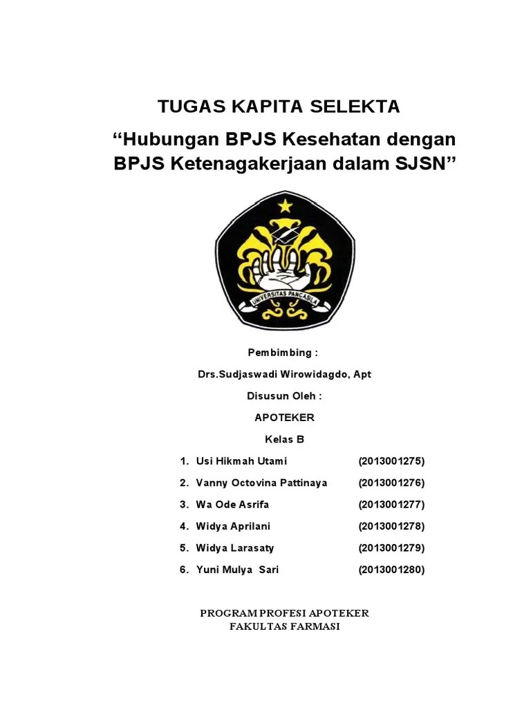 Hubungan Bpjs Kesehatan Dan BPJS Ketenagakerjaan