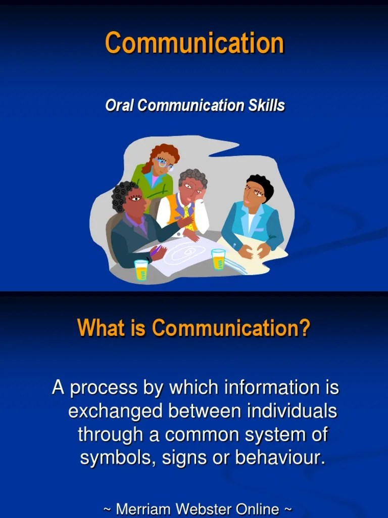 Oral Communication Overview PDF Communication Action (Philosophy)