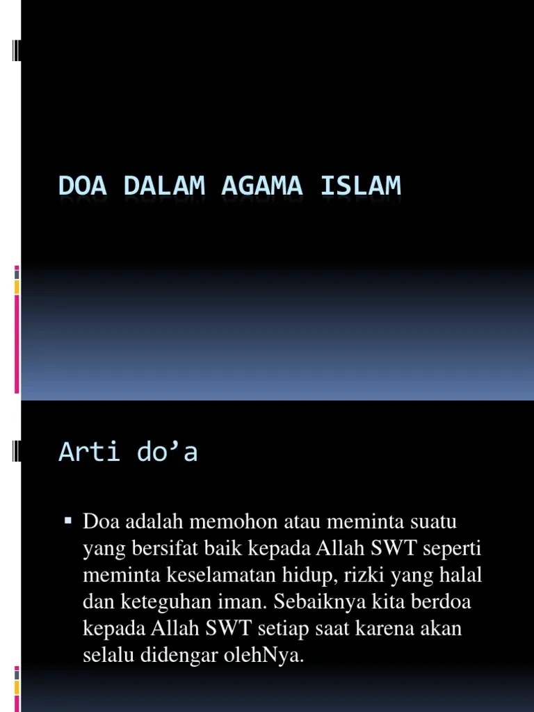 Doa Dalam Islam - Gambar Islami